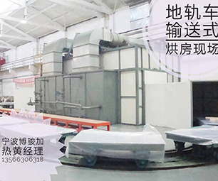 Underground rail car conveyor oven